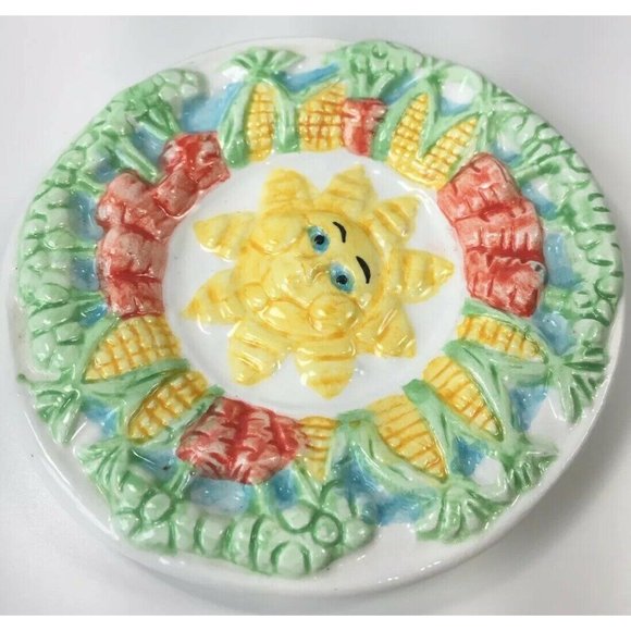 Mercuries Country Farm Child Tea Set Replacement Plate Saucer Round Hand Painted - Picture 3 of 5